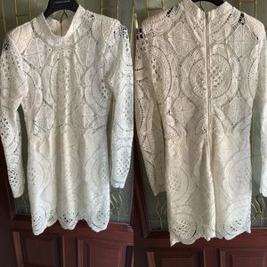 Lace long sleeve dress